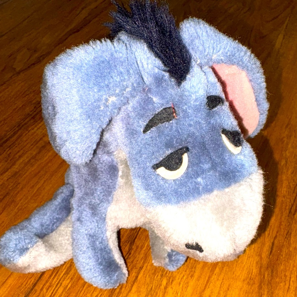 Vintage Eeyore Winnie the Pooh donkey 8 inch Disney plush
